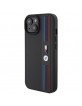 BMW iPhone 15 / 14 / 13 Hülle Case Tricolor M Collection Schwarz