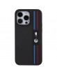 BMW iPhone 15 Pro Max Case Tricolor M Collection Black