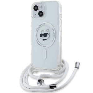 Karl Lagerfeld iPhone 15 / 14 / 13 Case Strap Cord Magsafe Transparent