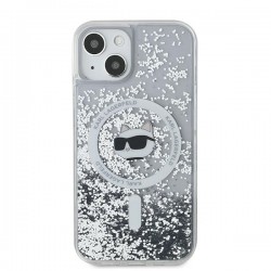 Karl Lagerfeld iPhone 11 Hülle Case Magsafe Glitter Choupette Silber