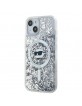 Karl Lagerfeld iPhone 13 Case Magsafe Glitter Choupette Silver