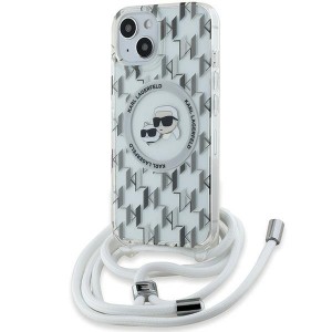 Karl Lagerfeld iPhone 15 / 14 / 13 Case Magsafe Cord Strap Transparent