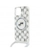 Karl Lagerfeld iPhone 15 / 14 / 13 Hülle Case Magsafe Cord Strap Transparent