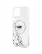 Karl Lagerfeld iPhone 15 / 14 / 13 Hülle Case Magsafe Liquid Karl Transparent