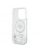 Karl Lagerfeld iPhone 15 Pro Max Case Magsafe Glitter Choupette Silver