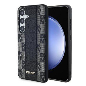 DKNY Samsung S24 Hülle Case MagSafe Mono Pattern Schwarz