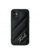 Karl Lagerfeld iPhone 11 Case Quilted Script Black