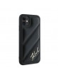 Karl Lagerfeld iPhone 11 Case Quilted Script Black