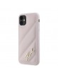 Karl Lagerfeld iPhone 11 Hülle Case Quilted Script Rosa Pink