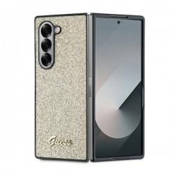 Guess Samsung Z Fold6 / Fold 6 Hülle Case Cover Glitter Script Gold