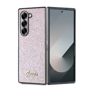 Guess Samsung Z Fold6 / Fold 6 Case Glitter Script Pink