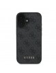 Guess iPhone 16 Plus Case 4G Metal Classic Logo Black