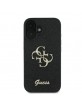 Guess iPhone 16 Plus Case Glitter Fixed Glitter Big 4G Black