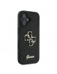 Guess iPhone 16 Plus Case Glitter Fixed Glitter Big 4G Black