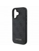 Guess iPhone 16 Case 4G Metal Classic Logo Black