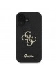 Guess iPhone 16 Hülle Case Glitter Fixed Glitter Big 4G Schwarz