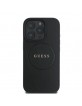 Guess iPhone 16 Pro Case Grained MagSafe Black