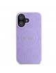 Guess iPhone 16 Case Cover MagSafe Peony 4G Saffiano Purple