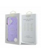 Guess iPhone 16 Case Cover MagSafe Peony 4G Saffiano Purple