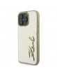 Karl Lagerfeld iPhone 16 Pro Max Case Signature Script Gold