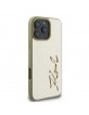 Karl Lagerfeld iPhone 16 Pro Max Case Signature Script Gold