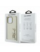 Karl Lagerfeld iPhone 16 Pro Max Case Signature Script Gold