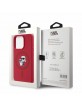 Karl Lagerfeld iPhone 15 Pro Case Magsafe Karl Choupette Red