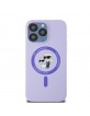 Karl Lagerfeld iPhone 15 Pro Max Case Magsafe Karl Choupette Purple