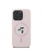 Karl Lagerfeld iPhone 16 Pro Case Magsafe Karl Choupette Pink