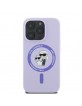 Karl Lagerfeld iPhone 16 Pro Case Magsafe Karl Choupette Purple