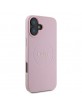 Guess iPhone 16 Plus Hülle Case Grained MagSafe Rosa Pink