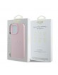 Guess iPhone 16 Pro Max Hülle Case Grained MagSafe Rosa Pink