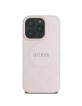 Guess iPhone 16 Pro Case MagSafe Peony 4G Saffiano Pink