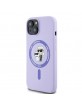 Karl Lagerfeld iPhone 15 Case Magsafe Karl Choupette Purple