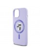 Karl Lagerfeld iPhone 15 Case Magsafe Karl Choupette Purple