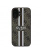 Guess iPhone 16 Plus Case MagSafe 4G Stripes Brown