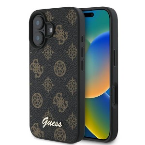 Guess iPhone 16 Plus Case MagSafe Cover Peony Black