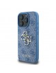 Guess iPhone 16 Pro Case Big 4G Metal Logo Blue