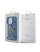 Guess iPhone 16 Pro Case Big 4G Metal Logo Blue