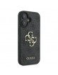 Guess iPhone 16 Pro Case Big 4G Metal Logo Black