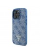 Guess iPhone 16 Pro Case Rhinestone Crossbody Crystals Blue