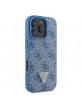 Guess iPhone 16 Pro Case Rhinestone Crossbody Crystals Blue