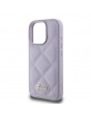 Guess iPhone 16 Pro Case Quilted Leather Purple