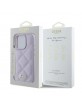 Guess iPhone 16 Pro Case Quilted Leather Purple