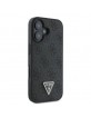 Guess iPhone 16 Plus Case 4G Triangle Rhinestone Black