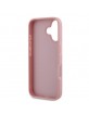 Guess iPhone 16 Case Glitter Fixed Big 4G Pink