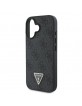 Guess iPhone 16 Case 4G Triangle Rhinestone Black