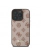 Guess iPhone 16 Pro Max Hülle MagSafe Case Peony Braun