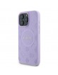 Guess iPhone 16 Pro Max Hülle Case MagSafe Peony 4G Saffiano Lila