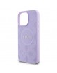 Guess iPhone 16 Pro Max Hülle Case MagSafe Peony 4G Saffiano Lila